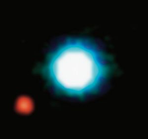 Infrared Image of 2M1207 and 2M1207b. Credit: ESO