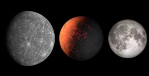 Size comparision of Mercury, Kepler-37b, and the Moon. Credit: NASA and Phil Plait.