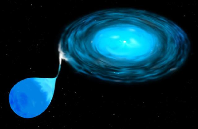 Artists' impression of an accreting binary system. Credit: STScI/NASA.